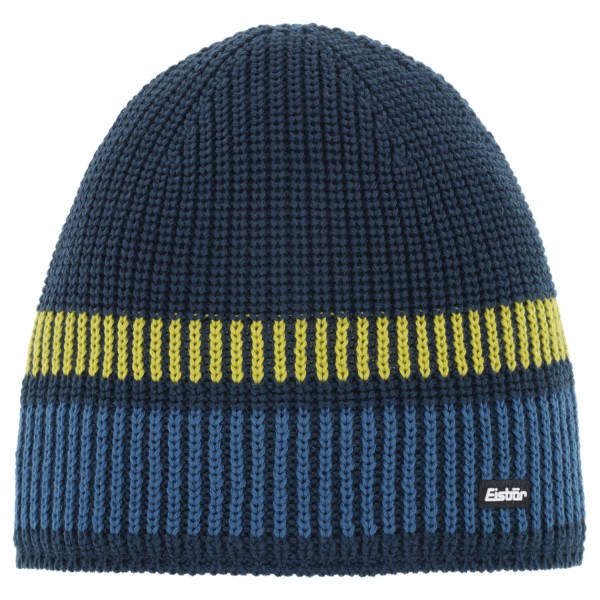 Eisbär Tade OS Kids Kinder Winter-Beanie Blau/Lime/Dunkelblau