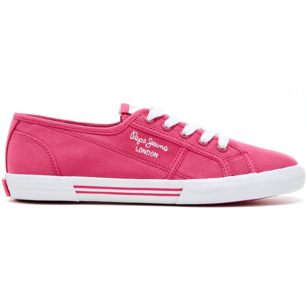 Pepe Jeans Aberlady Ecobass Damen Sneaker Pink (Fresa)