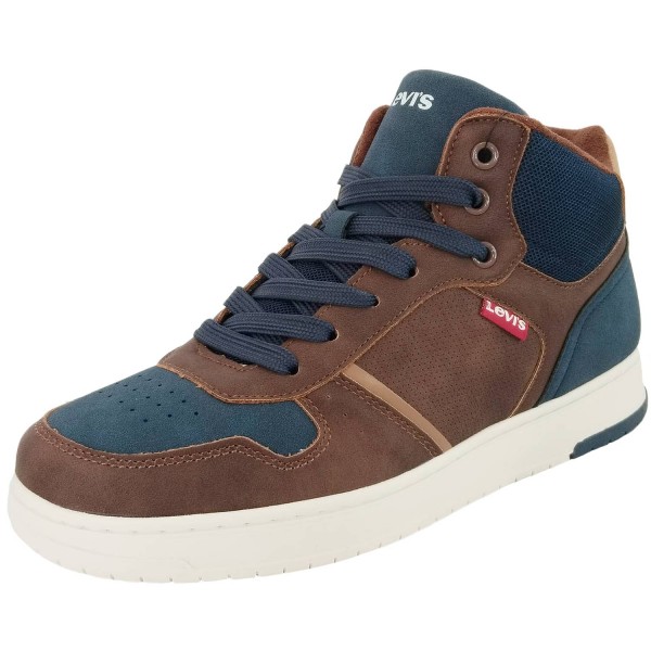 Levi's - Kick Mid - Kinder Stiefelette mit Fleecefutter - Braun/Blau (Dark Brown/Navy)