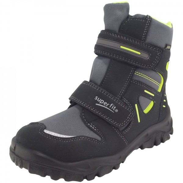 Superfit Gore-Tex Husky Klett Kinder Winterstiefel schwarz/grau (schwarz kombi)