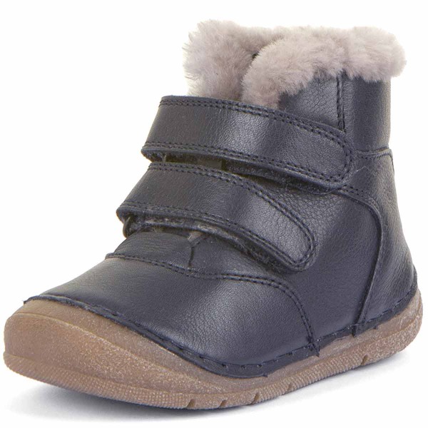 Froddo - Paix Winter - Kinder Lammfell-Winterstiefel - Dunkelblau (Blue)