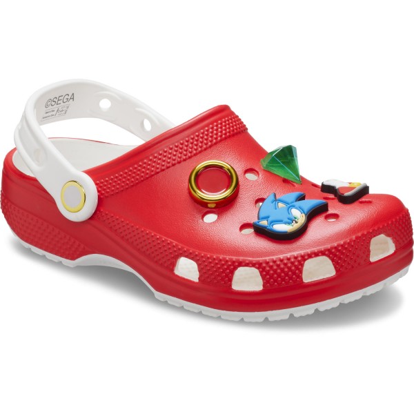 Crocs Classic Kids Sonic the Hedgehog Kinder Clogs Rot/Weiß (Red)