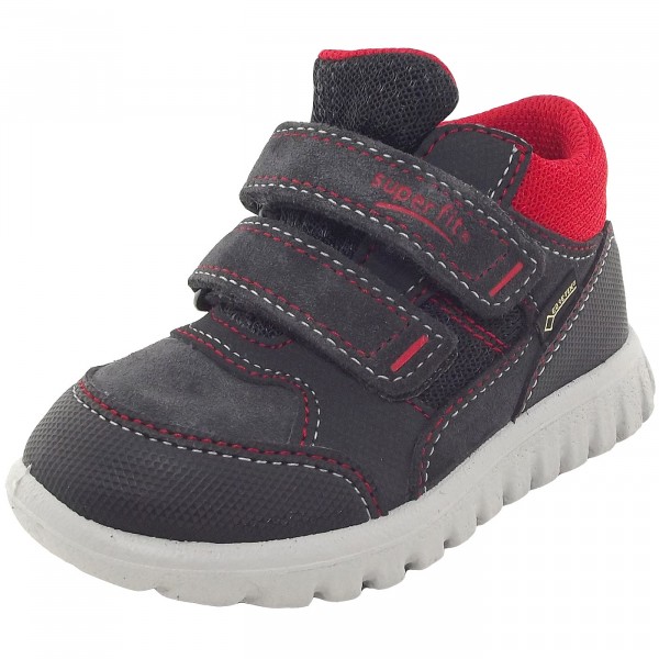 Superfit Gore-Tex Sport7 Mini Kinder Sneaker dunkelgrau/rot