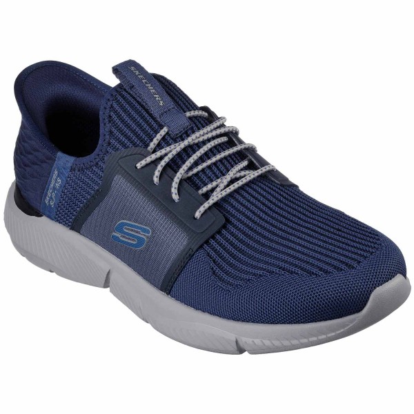 Skechers Slips-ins Ingram Brackett Herren Komfort-Schlupfschuhe Dunkelblau (Navy)