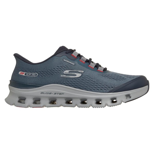 Skechers - Slip-ins Waterproof - Glide-Step Pro - Herren Wasserdichte Sneaker zum Reinschlüpfen - Navy/Grey