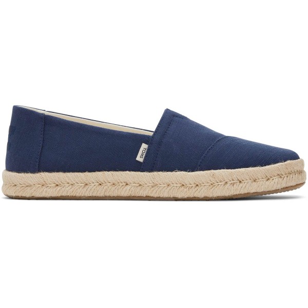 Toms Alpargata Rope 2.0 Damen Recycelte Baumwoll-Espadrille Navy (Dunkelblau)