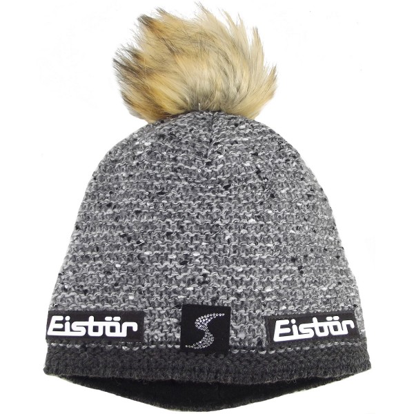 Eisbär Philine Lux Crystal SP Damen Winter-Strickmütze grau/meliert