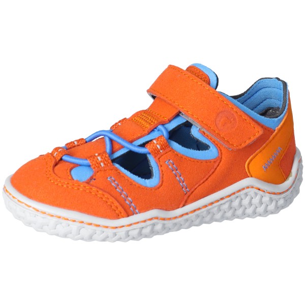 Ricosta Barefoot Jeff Kinder Barfußsandale Orange/Sky