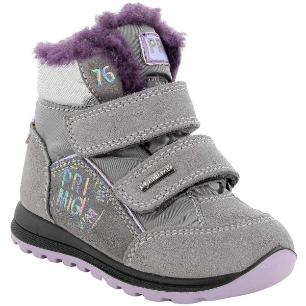 Primigi Gore-Tex Baby GTX Kleinkinder Winterstiefelette Grau/Lila (Grigio)