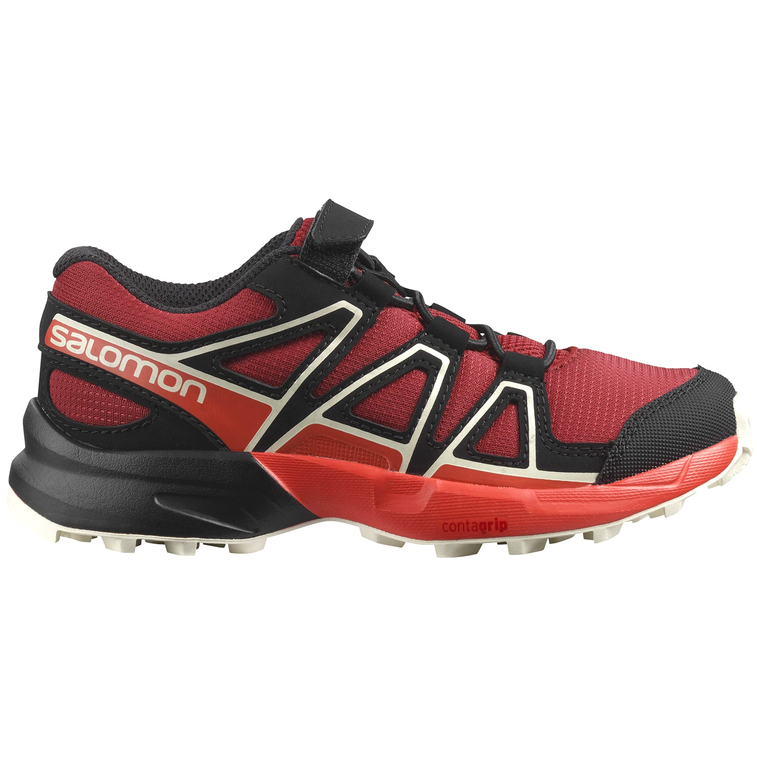 Salomon Speedcross Bungee K Child Trail Running Shoes Red Dahlia/Cherry Tomato/Vanilla Ice & Velcro Shoes | | Online