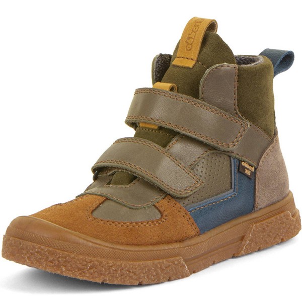 Froddo - FroddoTex Pulse Urban - Kinder Wasserdichte Klett-Stiefelette - Grün/Braun (Dark Green)
