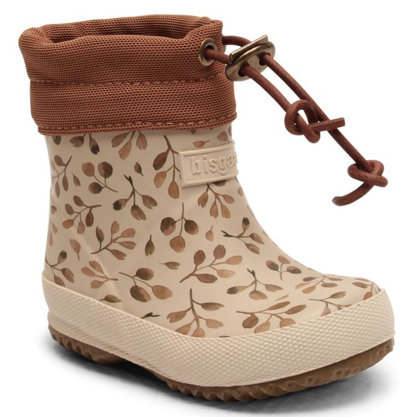 Bisgaard Thermo Baby Rubber Boots Kleinkinder Gummistiefel mit Warmfutter Beige (Sage Herbs)