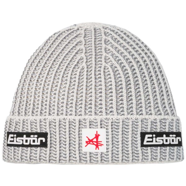 Eisbär - Sorrak MÜ SA - Unisex Haube mit Fleeceband - Weiß/Grau (White/Graumele)