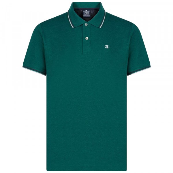 Champion Polo Shirt Mn Herren Baumwolle-Poloshirt Dunkelgrün (PDP)