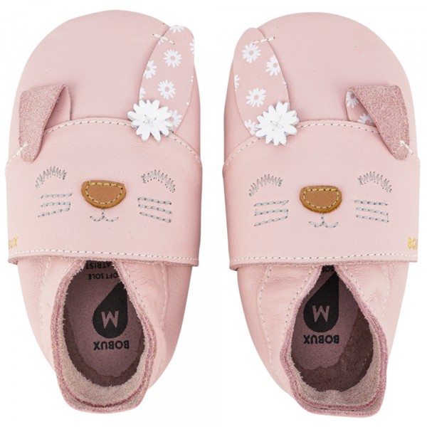 Bobux Flopsy Baby Krabbelschuhe Rosa/Bunny (Blossom)