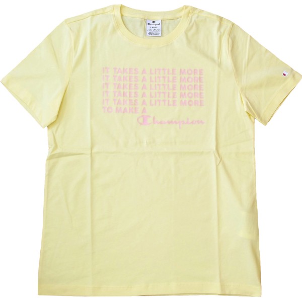 Champion Crewneck T-Shirt Damen Baumwolle-Shirt Banana (BAN)