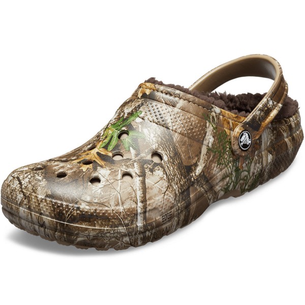 Crocs Classic Lined Realtree Edge Unisex Clogs chocolate/chocolate