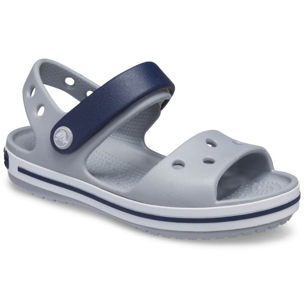 Crocs Crocband Sandal Kids Kinder Aqua-Sandale Light Grey/Navy