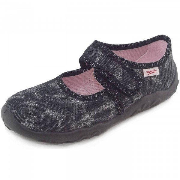Superfit Bonny Klett-Hausschuhe schwarz