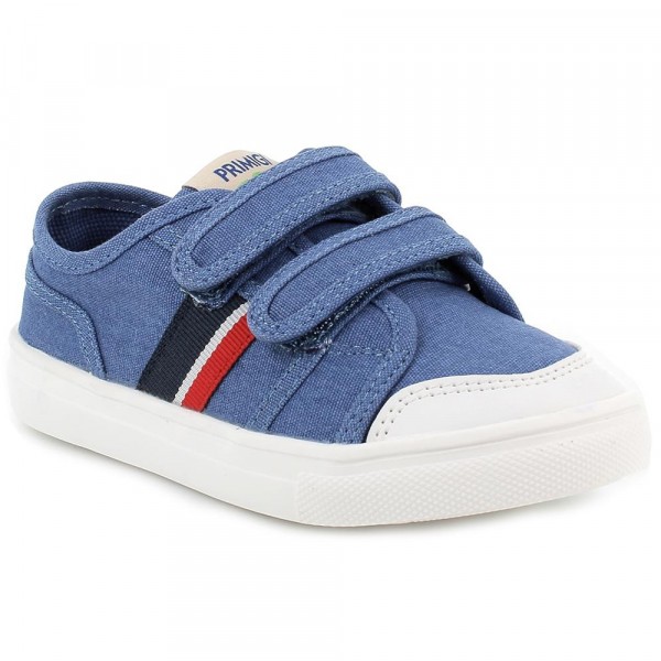 Primigi Ecolux Kinder Baumwolle-Sneaker Hellblau (Avio)