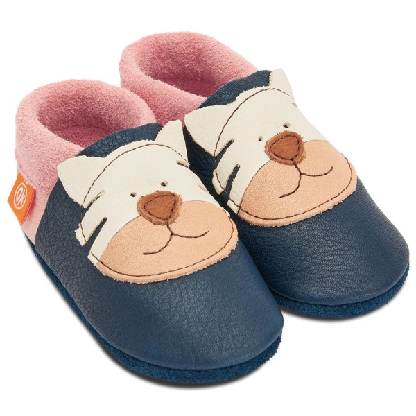 Orangenkinder Tiger Lilly Kleinkinder Krabbelschuhe Blau/Rosa