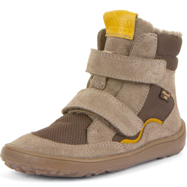 Froddo - FroddoTex Barefoot Winter - Kinder Wasserdichte Barfußstiefelette - Beige/Braun (Beige)
