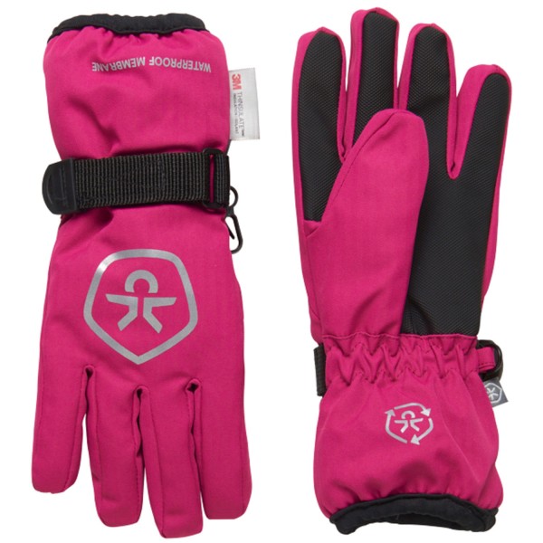 Color Kids Waterproof Gloves Mädchen Wasserdichte Ski-Handschuhe Pink
