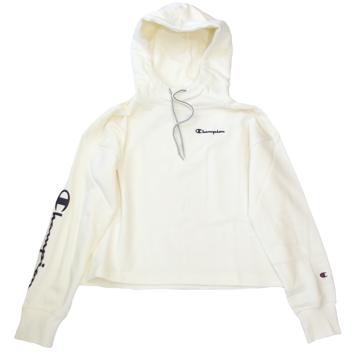 academisch binnen Polair Champion Hooded Crop Top Women Hoodie-Sweathshirt offwhite (ofw) |  Sweatshirts & Jackets | Accessories | Flux Online