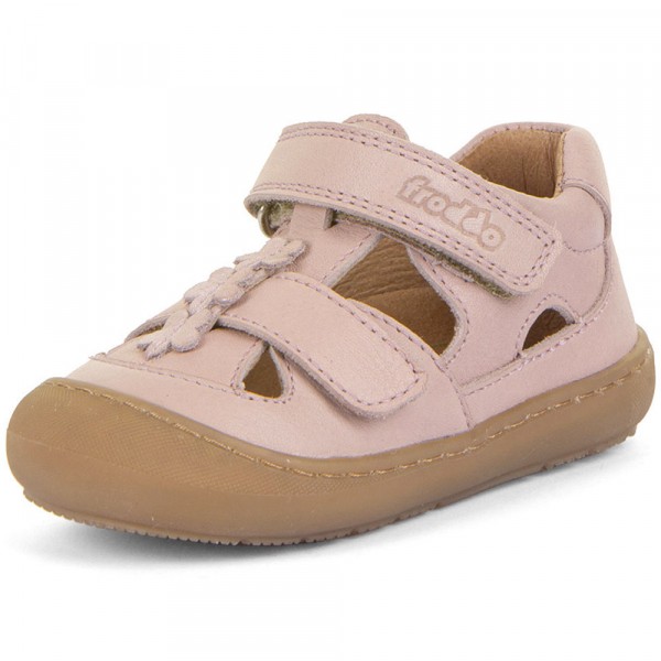 Froddo Ollie Sandal Mädchen Halb-Sandale aus Leder Rosa (Pink)