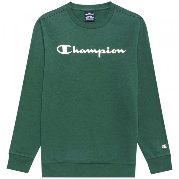 Champion Crewneck Sweatshirt Kids Kinder Rundhalspullover Forest Green (HLG)