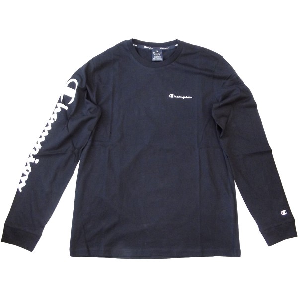 Champion Long Sleeve T-Shirt Mn Herren Langarm-Shirt schwarz (nbk)