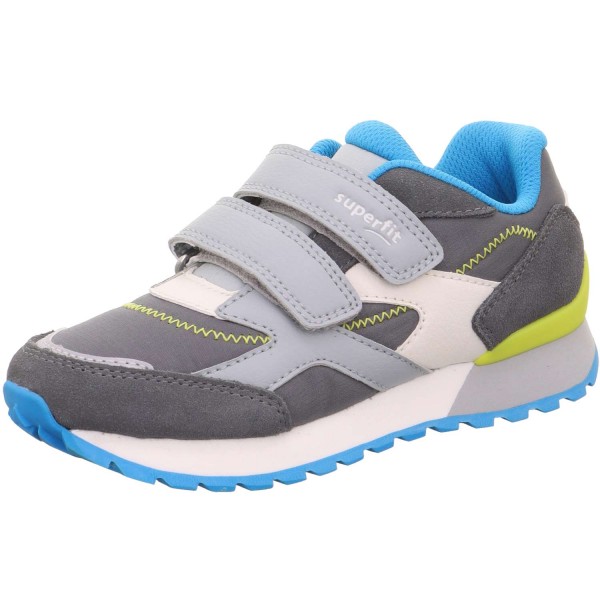 Superfit - Dash - Kinder Jogging-Sportschuhe - Hellgrau/Türkis