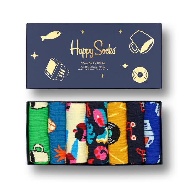Happy Socks 7 Days A Week Socks Gift Set 7-Pack Unisex Geschenksocken Mehrfarbig
