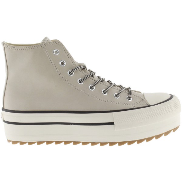 Victoria Tribu Doble Damen High-top Sneaker in Lederoptik Beige