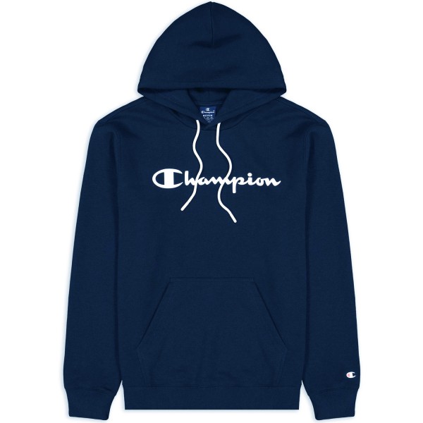 Champion Hooded Sweatshirt Mn Herren Hoodie mit Logo-Schriftzug Dunkelblau (Dark Blue/NNY)