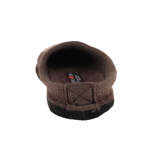 HAFLINGER FLAIR PUPPY CHAUSSONS EN FEUTRE DE LAINE BLEU AVEC CHIEN