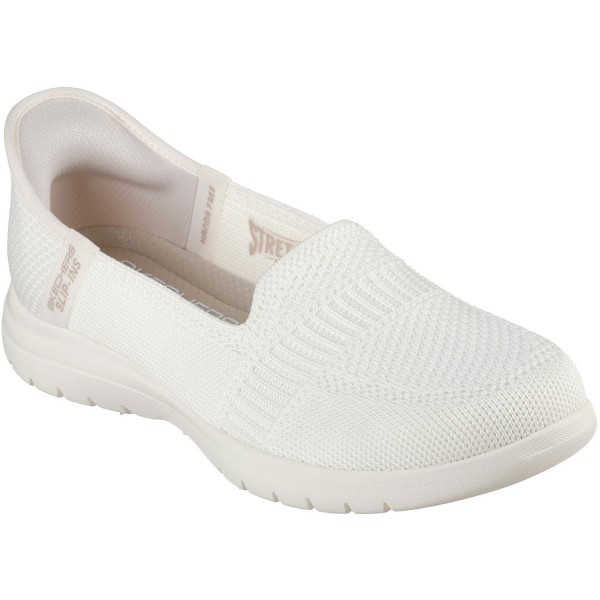 Skechers Slip-ins On-the-Go Flex - Camellia Damen Komfort-Schlupfschuhe Cremeweiß (Off White)