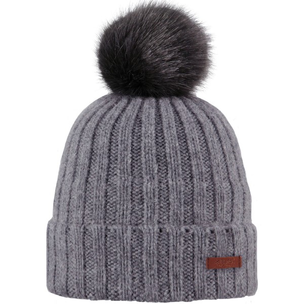 Barts Linda Beanie Damen Wintermütze grau (dark heather)