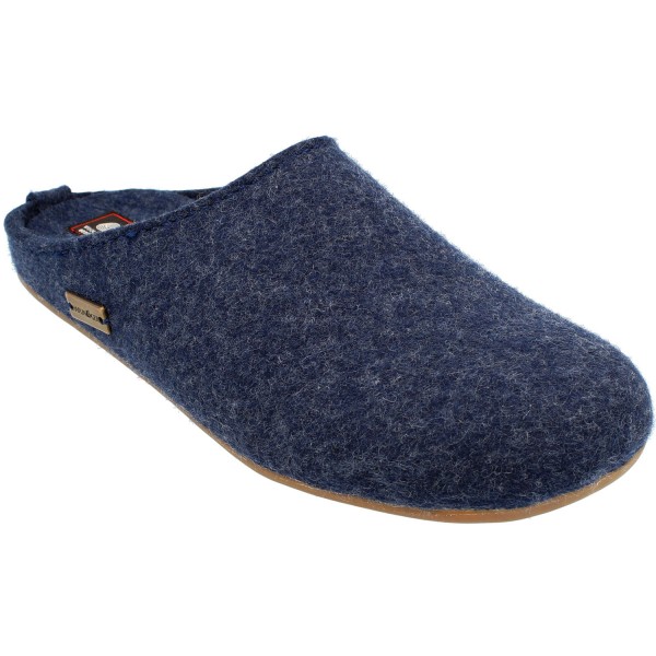 Haflinger Everest Fundus Unisex Hauspantoffeln Dunkelblau (Jeans)