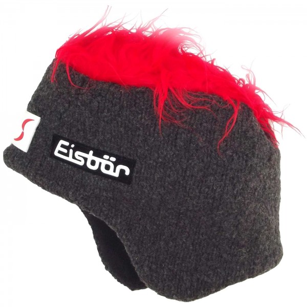 Eisbär Penny SP Kids Kinder Wuschelhaarmütze anthrazit/rot