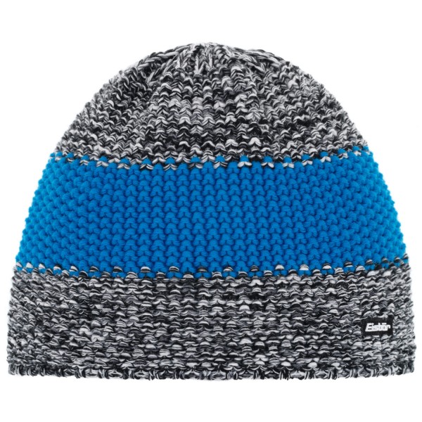 Eisbär Styler XL Herren Strickmütze Schwarz-Weiß-Mele/Bugatti