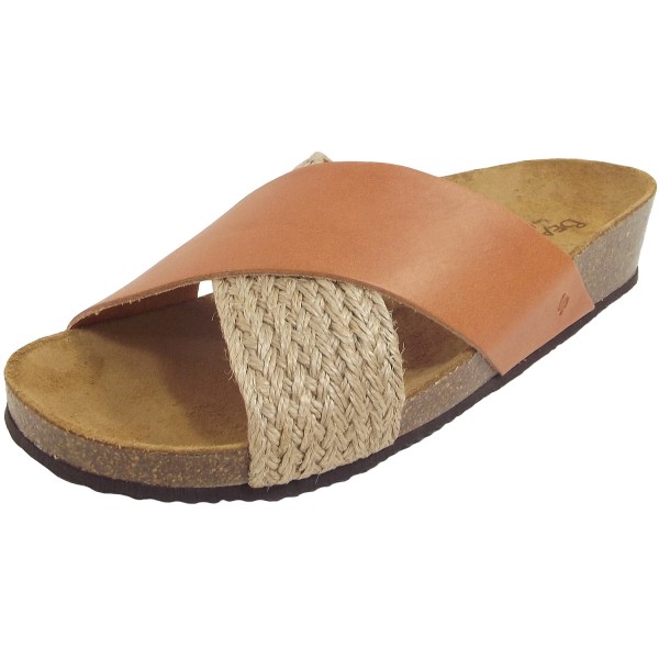 BearPaw Valentina Damen Pantolette braun/natur (natural)