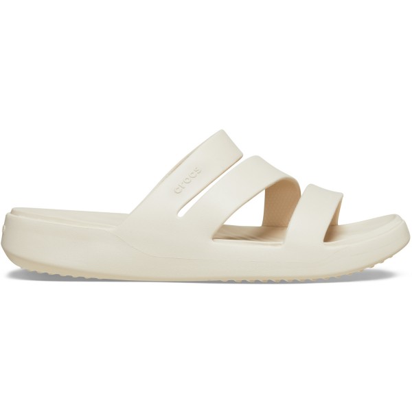 Crocs Getaway Strappy Damen Komfort-Pantoletten Natur (Stucco)