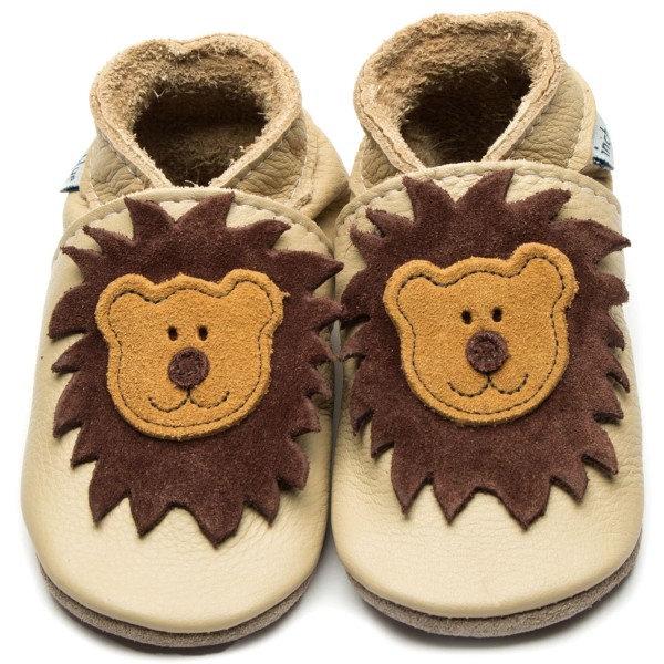 Inch Blue Leo Kleinkinder Krabbelschuhe Beige/Braun (Cream)