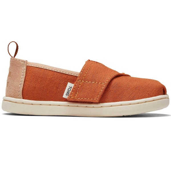 Toms Tiny Alpargata Woven Kleinkinder Klett-Espadrilles Braun (Umber Brown)