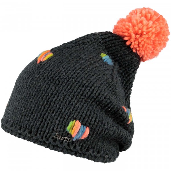 Barts Zelda Beanie Kinder Wintermütze charcoal/orange (charcoal)