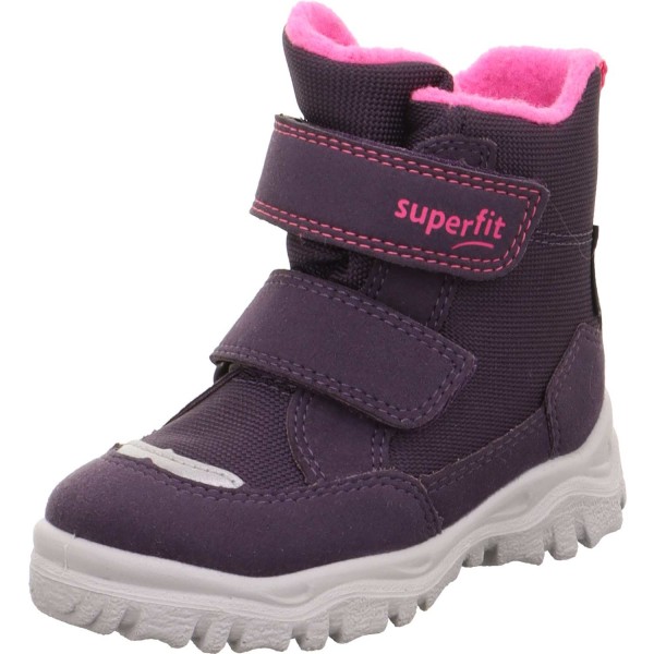 Superfit - Sympatex Husky1 Klett - Mädchen Wasserdichter Winterstiefel - Lila/Pink