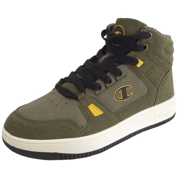 Champion Rebound Mid Winterized Herren Mid Cut Sneaker Grün/Gelb (MYG/YEL)