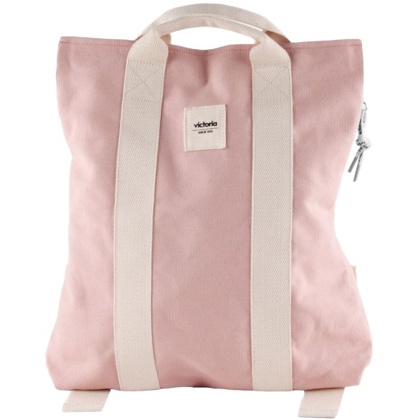 Victoria Mochila Lona Eco Damen Canvas-Rucksacktasche Rosa (Skin)