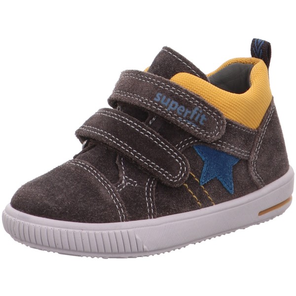 Superfit Moppy Kinder Lauflernschuhe Braun/Blau/Gelb